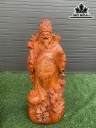 Tượng Thần Tài Gỗ Hương Cao 68 Ngang 27 Sâu 20 (cm)