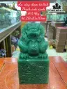 Ấn Rồng Chạm Tứ Linh Đá Thạch Anh Xanh Cao 20 Ngang 10 Sâu 10 (cm) 3,9kg