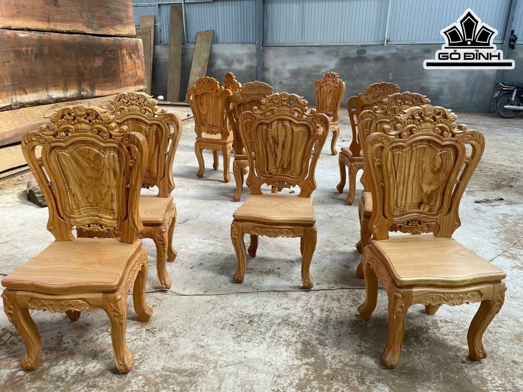 Ghế Tựa Gỗ Gõ Ván 3Phân