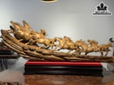 Cầu Bát Mã Gỗ Bách Xanh Cao 35 Ngang 97 Sâu 20 (cm)