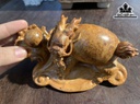 Tượng Long Quy Gỗ Nu Hương Cao 10 Ngang 16 Sâu 6 (cm)