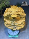 Tượng Thiềm Thừ Gỗ Cẩm Vàng Cao 37 Ngang 45 Sâu 42 (cm)