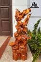 Tượng Đạt Ma Thuần Nghê Gỗ Hương Cao 93 Ngang 37 Sâu 25 (cm)