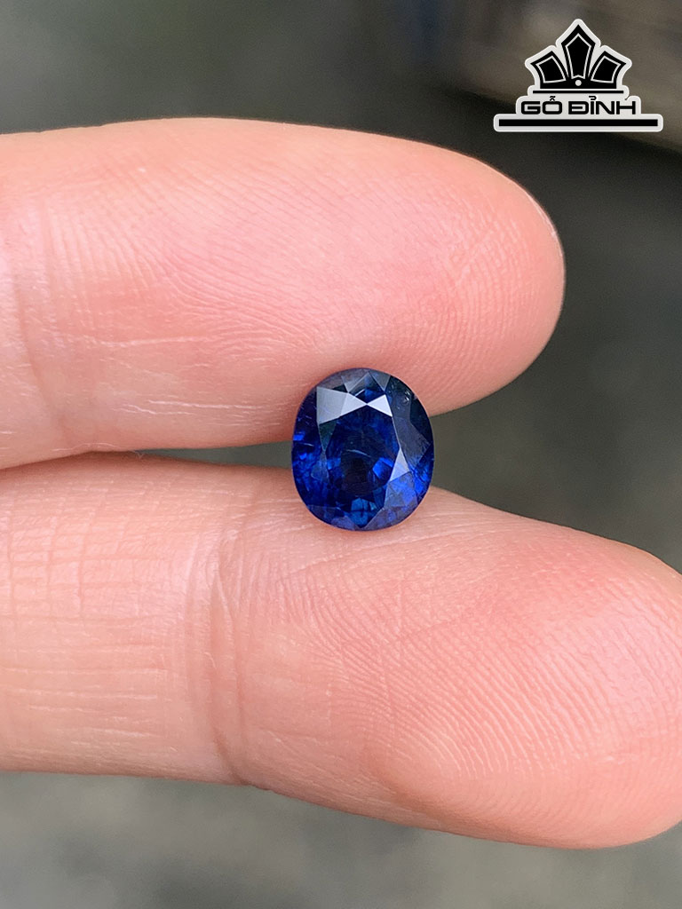 Viên Đá Sapphire Xanh Cao 6,9 Ngang 6 Sâu 4 (mm) 1,6cts