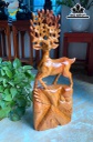 Tượng Hươu Gỗ Hương Cao 61 Ngang 24 Sâu 11 (cm)
