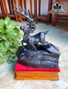 Tượng Hươu Gỗ Mun Sừng Cao Cả Kỷ 46 Ngang 26 Sâu 15 (cm)