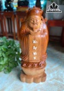 Tượng Thần Tài Gỗ Pơ Mu Cao 70 Ngang 27 Sâu 17 (cm)