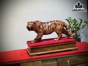 Tượng Hổ Rình Mồi Gỗ Hương Cao 22 Ngang 52 Sâu 14 (cm)