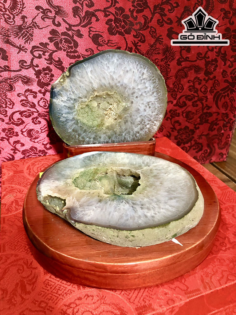 Bát Tụ Bảo Đá Mã Não Cao 17 Ngang 11 (cm) 1,48kg