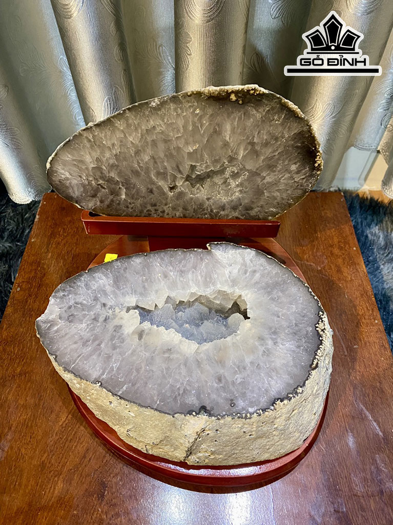 Bát Tụ Bảo Đá Mã Não Cao 24 Ngang 23 (cm) 7,135kg