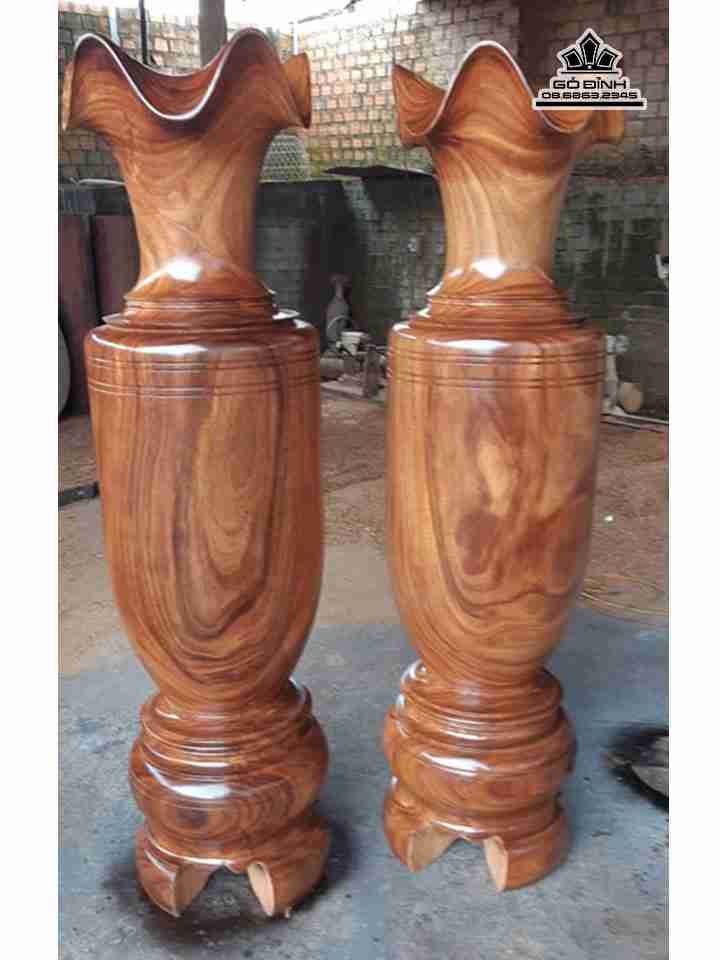 Lục Bình Gỗ Lim Xẹt  Đường Kính 43 Cao 160 (cm)