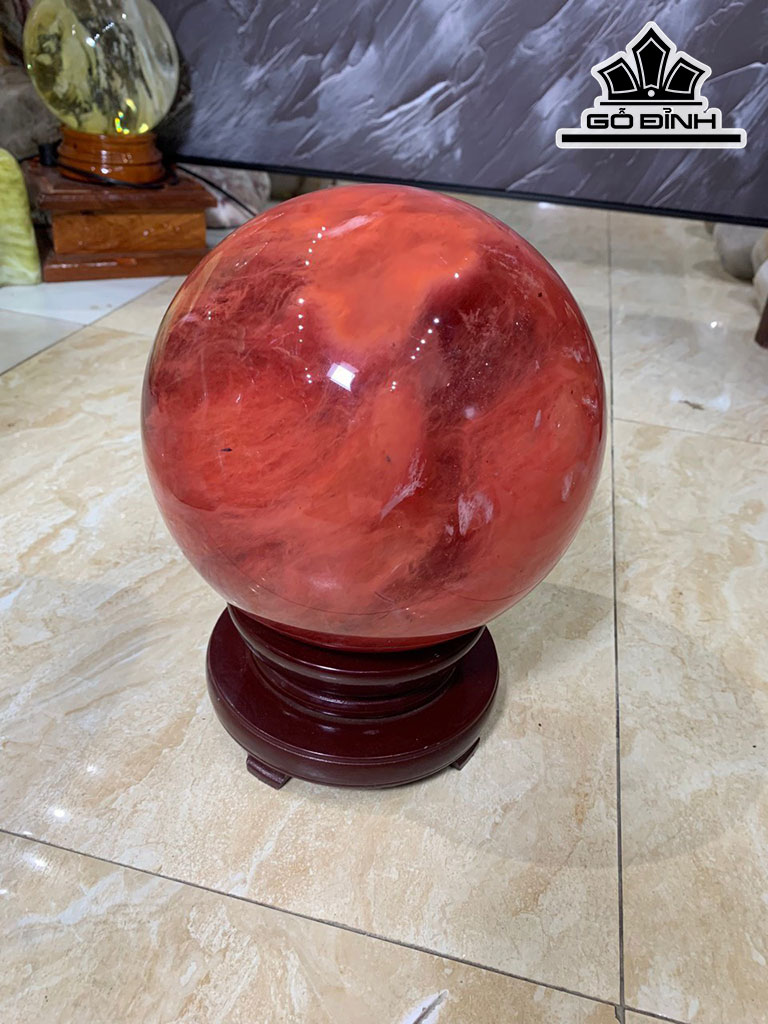 Bi Cầu Đá Obsidian Đường Kính Hạt 21 (cm) 11,1kg