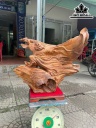 Tượng Đạt Ma Bay Gỗ Ngọc Am Cao 60 Ngang 66 Sâu 22 (cm)