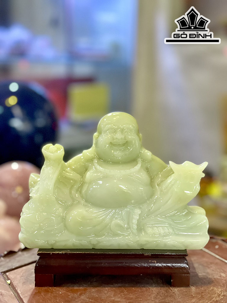 Tượng Di Lặc Đá Paskitan Cao 20 Ngang 15 (cm)