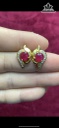 Đôi Bông Tai Nữ Đá Ruby Huyết Bồ Câu Lục Yên