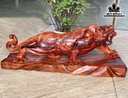 Tượng Mãnh Hổ Gỗ Cẩm Ngang 56 Cao 23 Sâu 18 (cm)