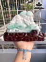 Tượng Phật Đá Cẩm Thạch Cao 15,8 Ngang 10,5 Sâu 1,5 (cm) 409,25g