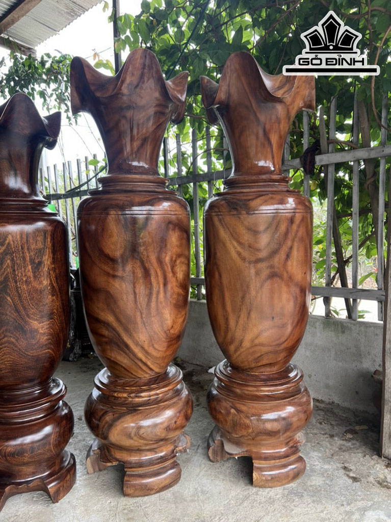 Lục Bình Gỗ Lim Cao 180 Đường Kính 50 (cm)