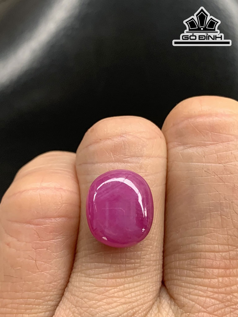 Viên Đá Ruby Sao Lục Yên Màu Hồng Cánh Sen 10,85cts