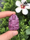 Mặt Dây Chuyền Quan Âm Bồ Tát Đá Ruby Cao 38,8 Ngang 25,3 Sâu 9 (mm) 90,3cts