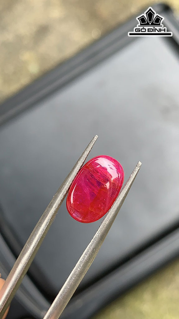 Viên Đá Ruby Lục Yên Đỏ Huyết 3,1cts