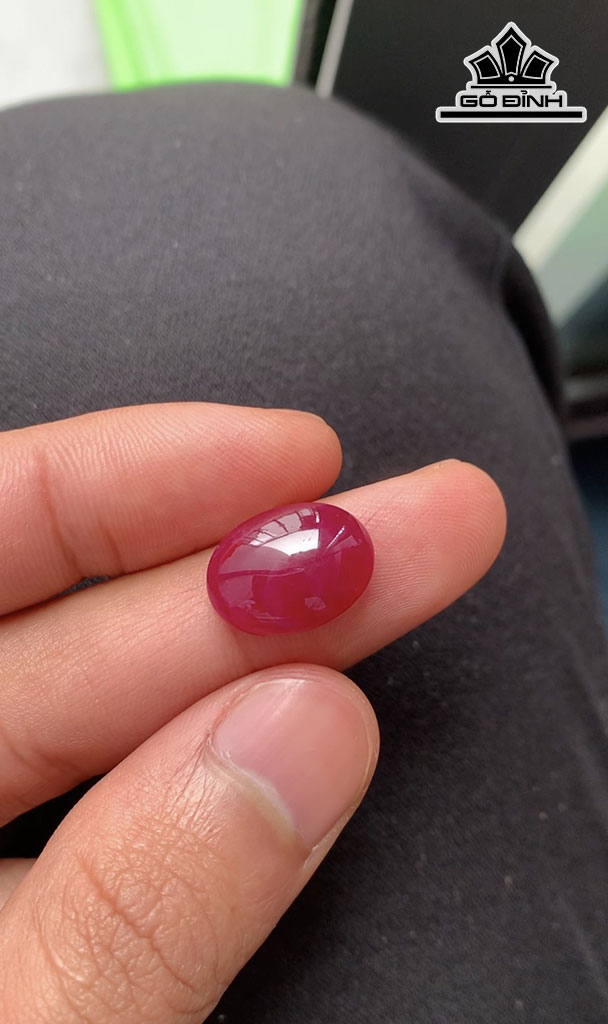 Viên Đá Ruby Đỏ Yên Bái 10,8cts