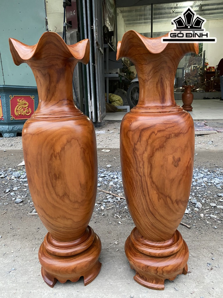 Lục Bình Gỗ Hương Cao 60 Đường Kính 19 (cm)