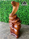 Tượng Rắn Phong Thủy Gỗ Hương Cao 66 Ngang 47 Sâu 25 (cm)