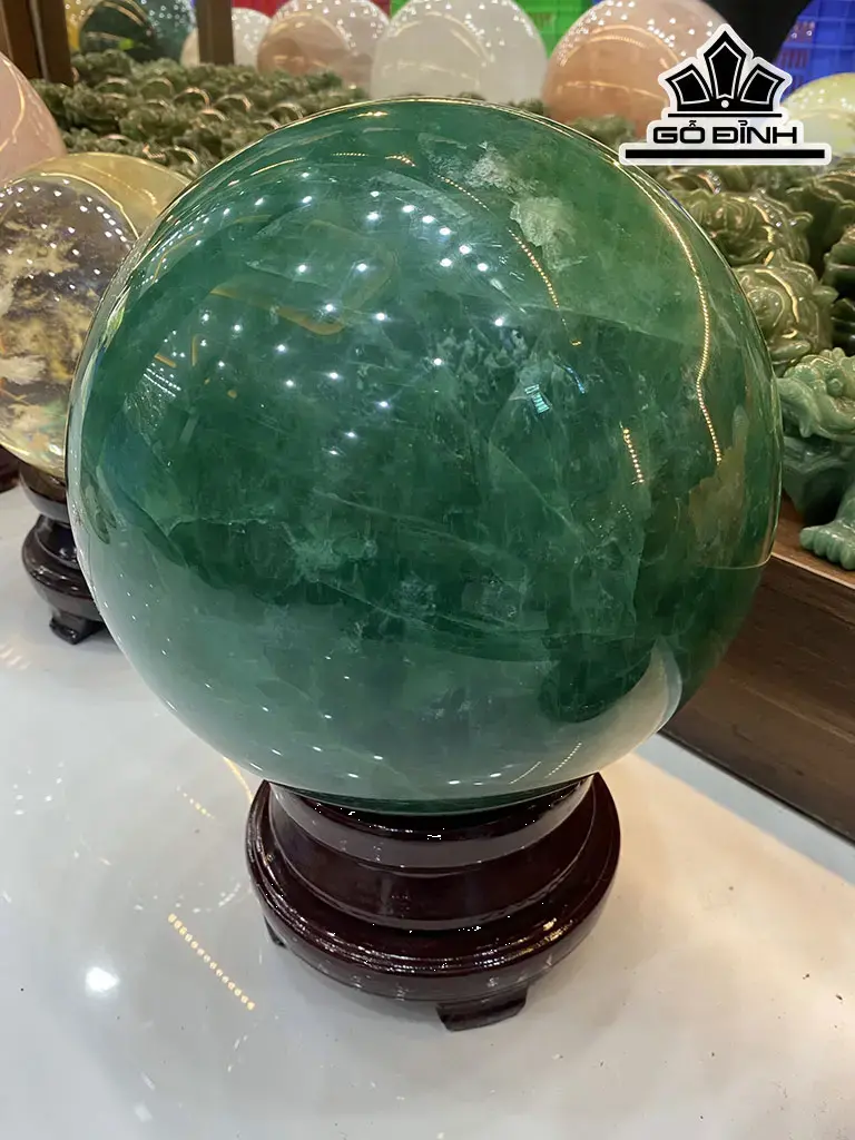 Bi Cầu Đá Flourite Đường Kính Hạt 22 (cm) 24,8kg