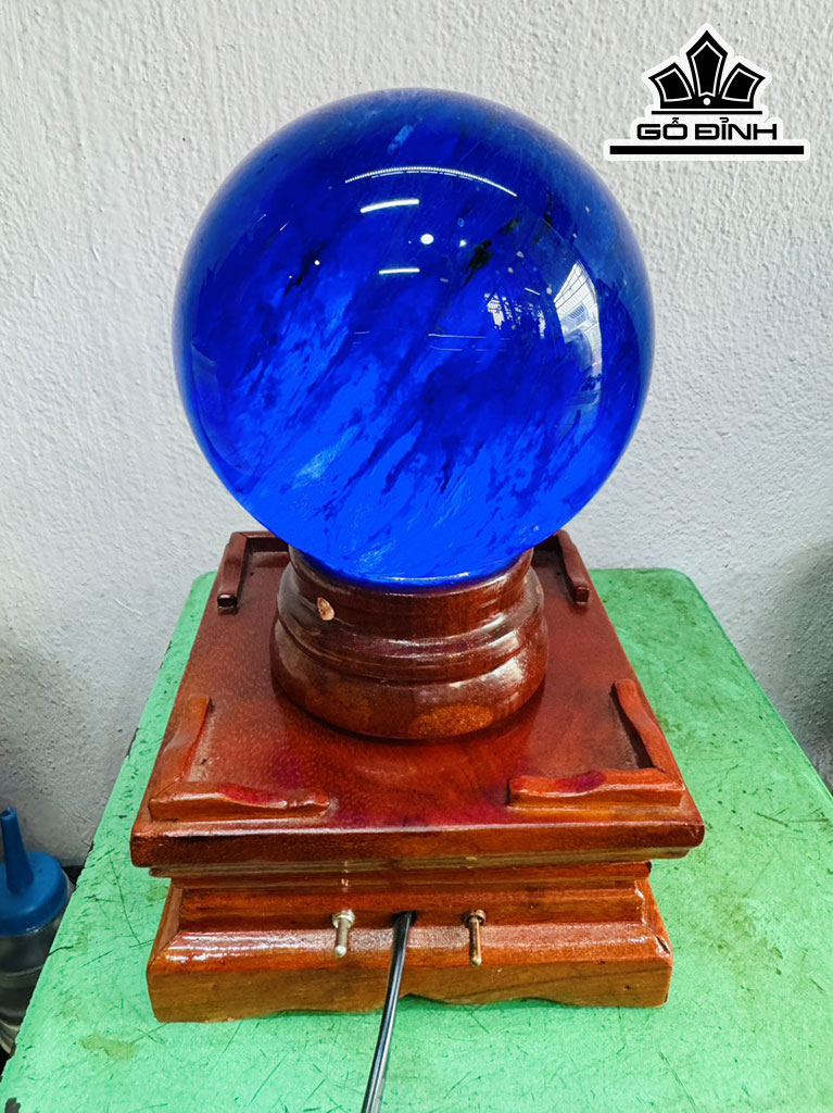 Bi Cầu Thủy Tinh Xanh Đường Kính Hạt 12 (cm) 1,8kg