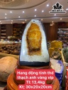 Hang Động Tinh Thể Đá Thạch Anh Vàng Cao 30 Ngang 20 Sâu 20 (cm) 13,4kg
