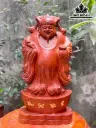 Tượng Thần Tài Gỗ Hương Cao 60 Ngang 30 Sâu 15 (cm)
