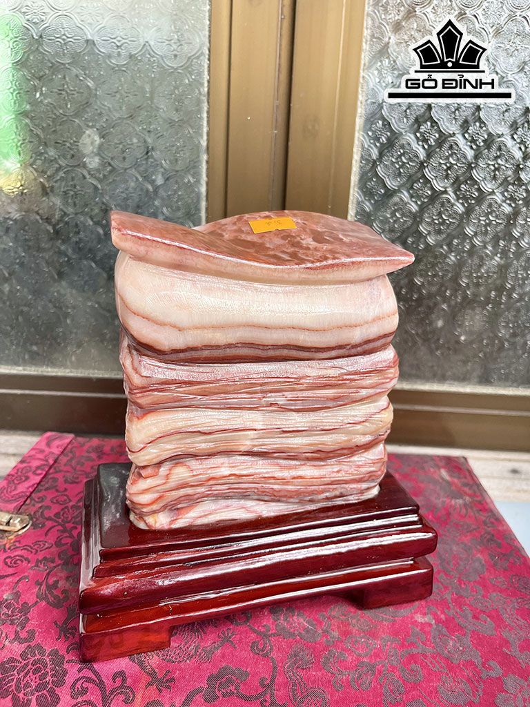 Tác Phẩm Đá Thịt Heo (Canxit) Cao 17 Ngang 19 (cm) 3,2kg