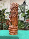 Tượng Đạt Ma Gỗ Hương Cao 66 Ngang 22 Sâu 22 (cm)
