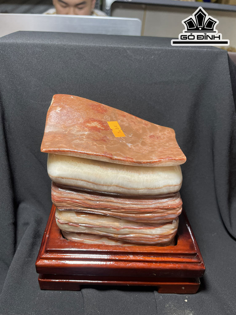 Tác Phẩm Đá Thịt Heo (Canxit) Cao 17 Ngang 18 (cm) 3,31kg