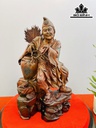 Tượng Tế Công Gỗ Trắc Cao 54 Ngang 32 Sâu 27 (cm)