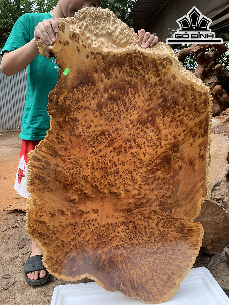 Khay Trà Gỗ Nu Ngọc Am Cao 101 Ngang 60 Sâu 5 (cm)