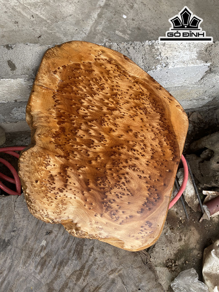 Khay Trà Gỗ Nu Ngọc Am Ngang 52,5 Cao 44,5 Sâu 3 (cm)