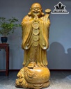 Tượng Phật Di Lặc Chúc Phúc Gỗ Cẩm Vàng Cao 154 Ngang 56 Sâu 56 (cm)