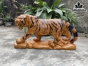 Tượng Mảnh Hổ Gỗ Hương Cao 55 Ngang 28 Sâu 15 (cm)