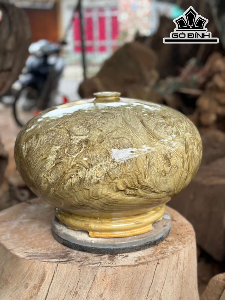 Chum Phú Quý Gỗ Nu Nghiến Cao 26 Đường Kính 38 (cm)