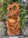 Tượng Nhất Long Vờn Ngọc Cao 65 Ngang 33 Sâu 17 (cm)