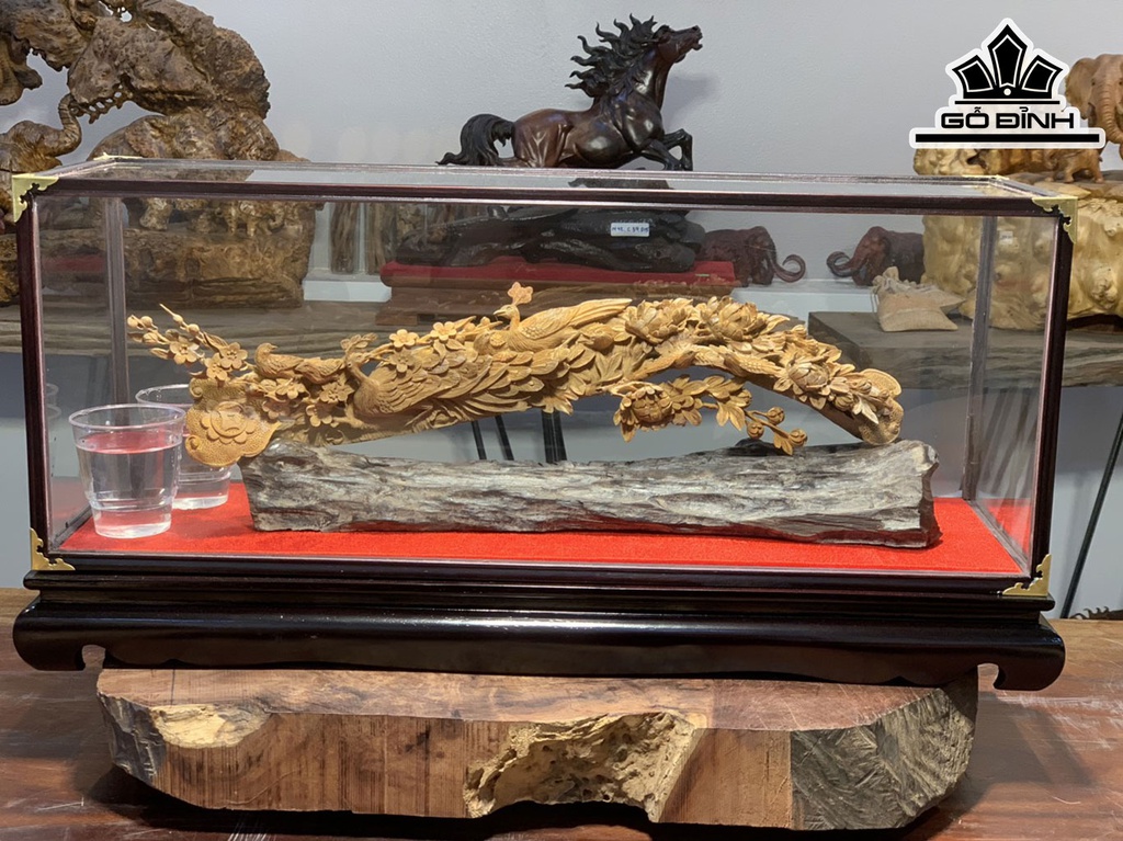 Cầu Như Ý Gỗ Hoàng Đàn Cao 15 Ngang 55 Sâu 8 (cm)