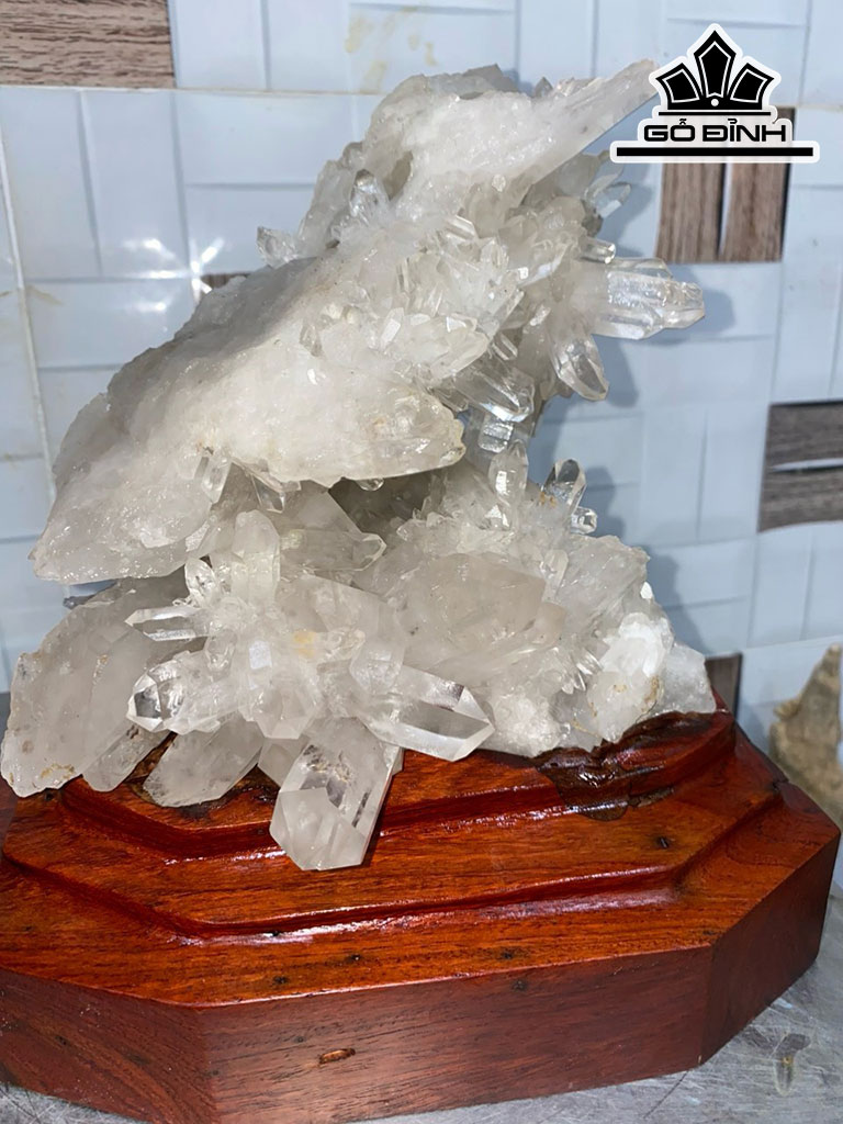 Tinh Thể Đá Thạch Anh Phale Cao 23 Ngang 17 (cm) 3,2kg