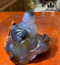 Chú Tiểu Đá Mã Não Cao 8 Ngang 7 (cm)