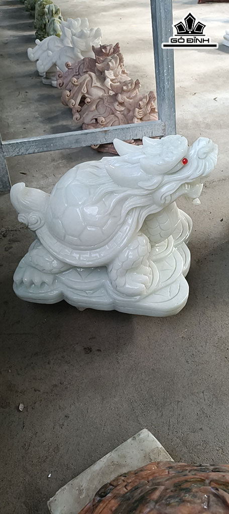 Tác Phẩm Long Quy Đá Cẩm Thạch Cao 30 Ngang 36 (cm) 31kg