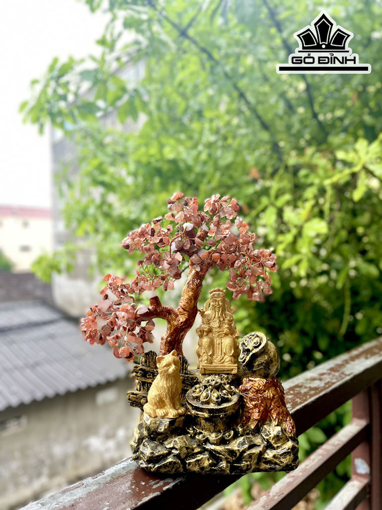 Cây Tài Lộc Đá Vụn Thạch Anh