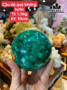 Bi Cầu Đá Malachite Đường Kính Hạt 10 (cm) 1,5kg