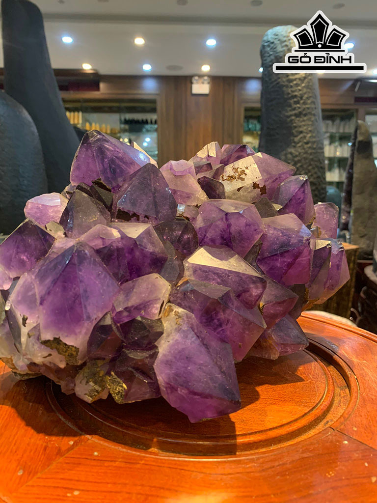 Mầm Tinh Thể Đá Thạch Anh Tím Cao 30 Ngang 18 (cm) 8,9kg