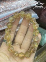Vòng Tay Đá Thạch Anh Tóc Vòng Đường Kính Hạt 12 (cm)